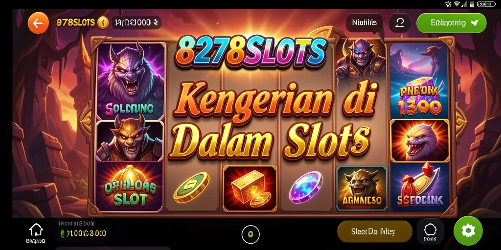 Screenshot utama 8278SLOTS menampilkan suasana horor mendebarkan dengan efek visual menakutkan.