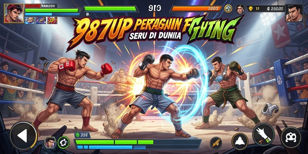 Screenshot gameplay <strong>987UP</strong> menampilkan aksi bertarung yang mendebarkan.