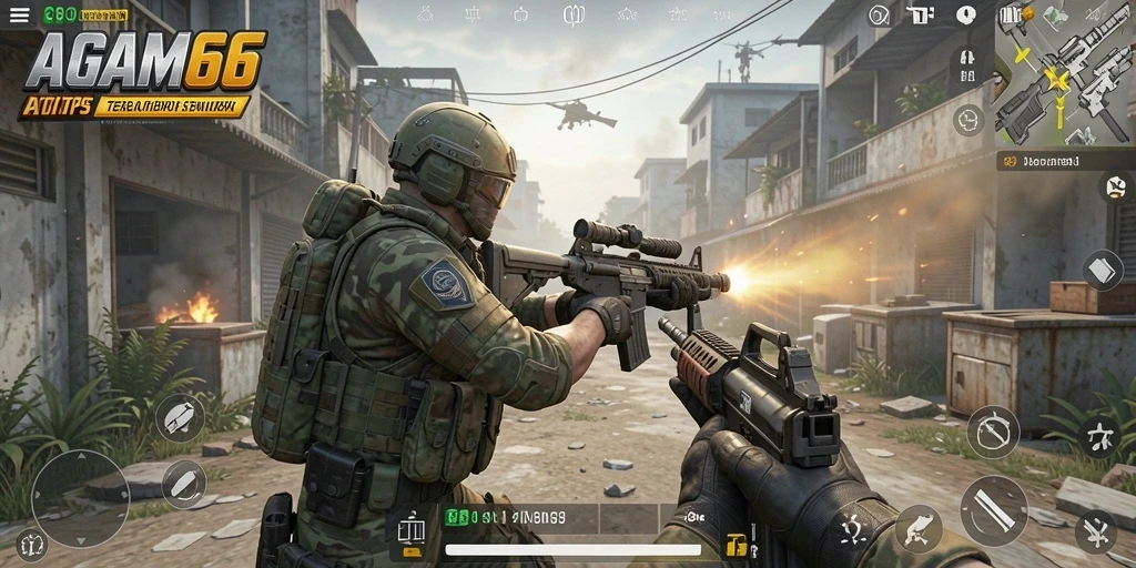 Tampilan menegangkan dari gameplay seru AGAM66.