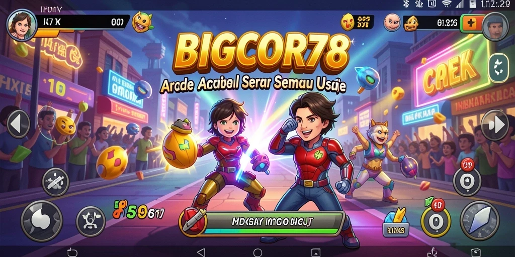 Tampilan gameplay seru dan menegangkan dari BIGCOR78.