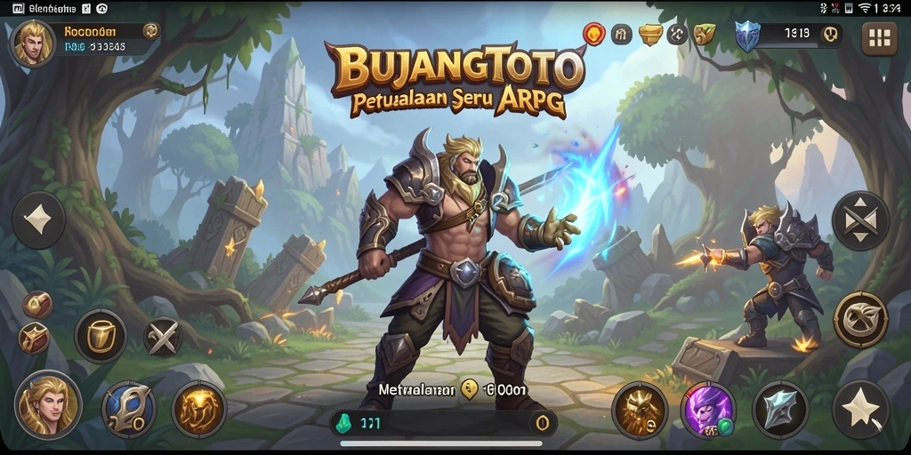 Tampilan mendebarkan dalam petualangan ARPG di BUJANGTOTO.