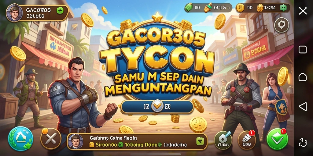 Tampilan gameplay GACOR305 dengan pengelolaan bisnis yang dinamis.