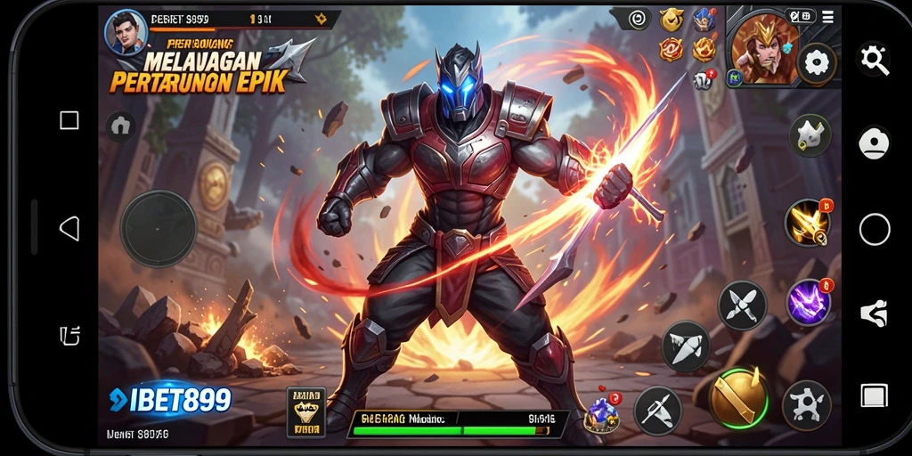 Tampilan menegangkan dari duel karakter dalam IBET899.