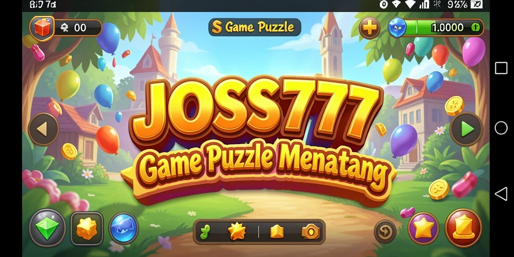 Screenshot gameplay JOSS777 menampilkan tantangan puzzle yang menarik.