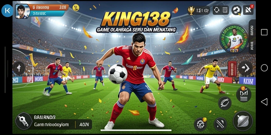 Tampilan menegangkan dari pertandingan olahraga dalam KING138.