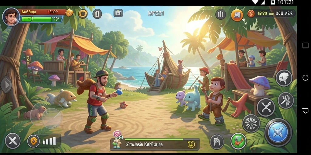 Tampilan gameplay yang menarik dan interaktif dari MPO1221.