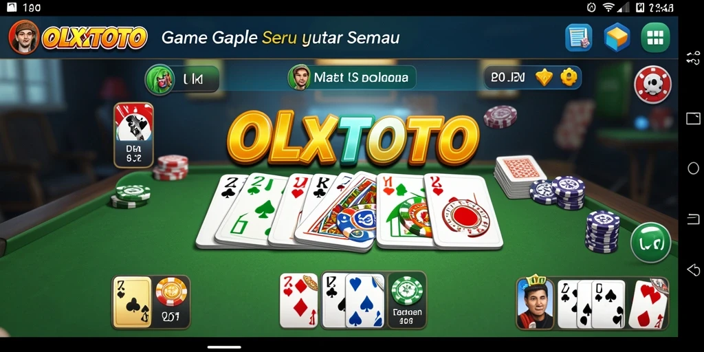Tampilan gameplay Gaple yang mengasyikkan dan interaktif.