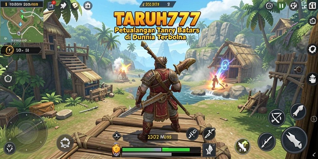 Screenshot gameplay TARUH777 menampilkan petualangan Open World yang mendebarkan.
